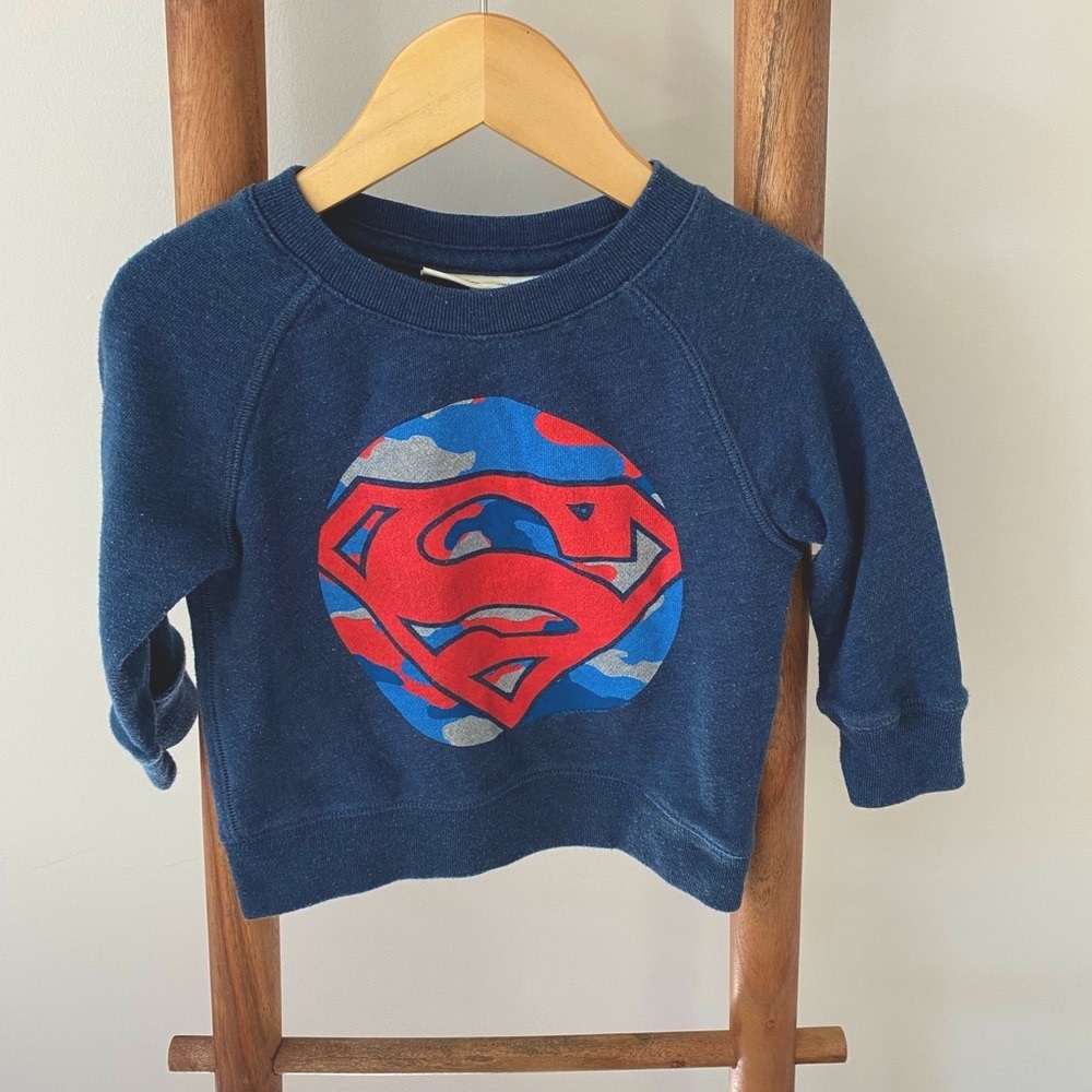 Baby Gap Junk Food Superman Sweatshirt 12-18 mo